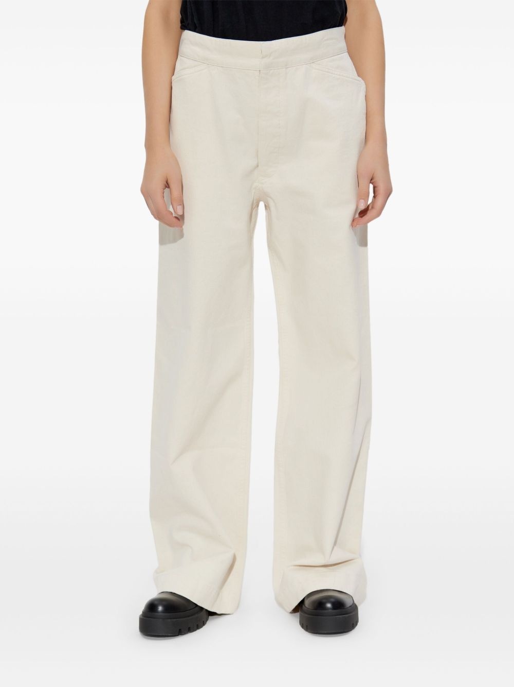 rear-drawstring trousers - 3