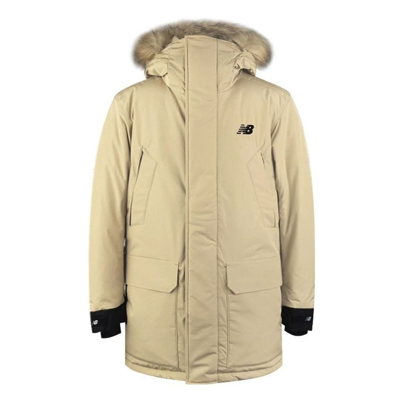 New Balance Lifestyle Down Puffer Jacket 'Beige Black' NP943021-BEI - 1
