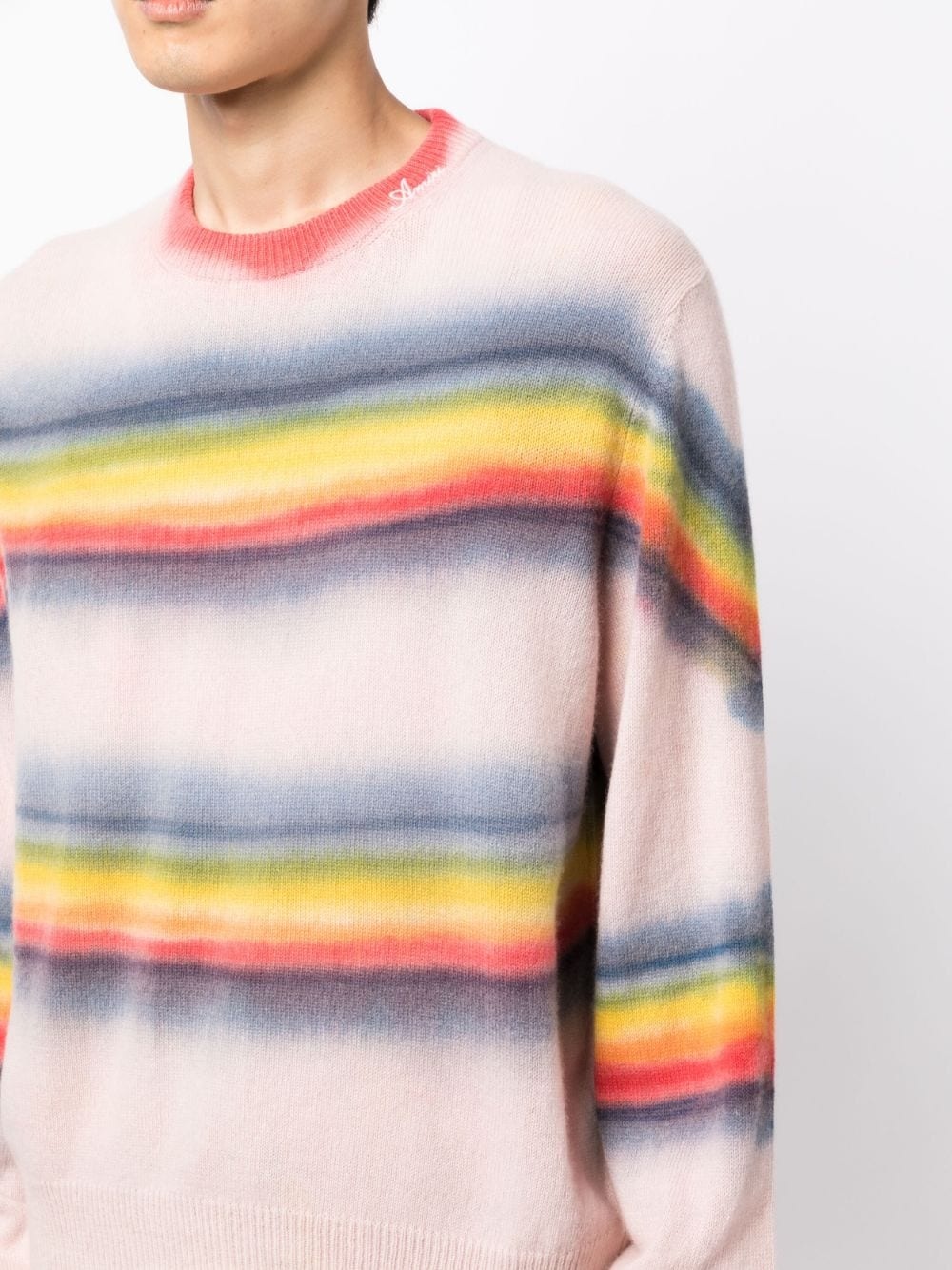 rainbow tie-dye crew-neck sweatshirt - 5