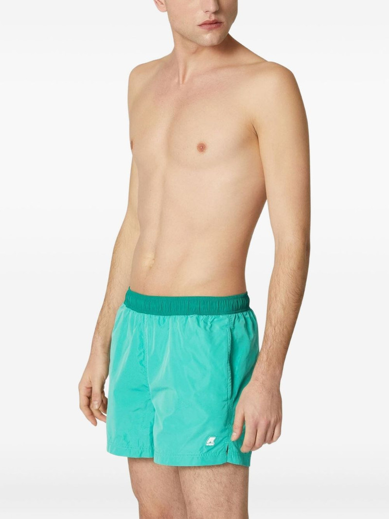K-WAY elastic-waist swim shorts outlook