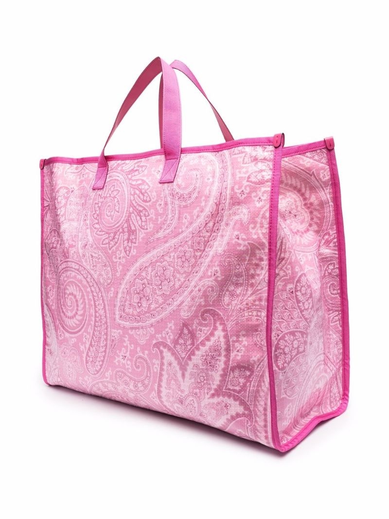 paisley-print tote bag - 3