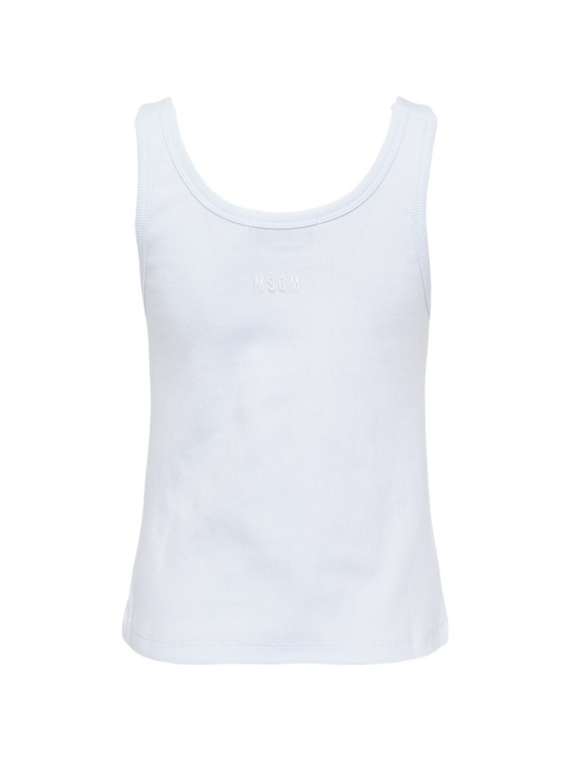 MSGM button-detail tank top outlook