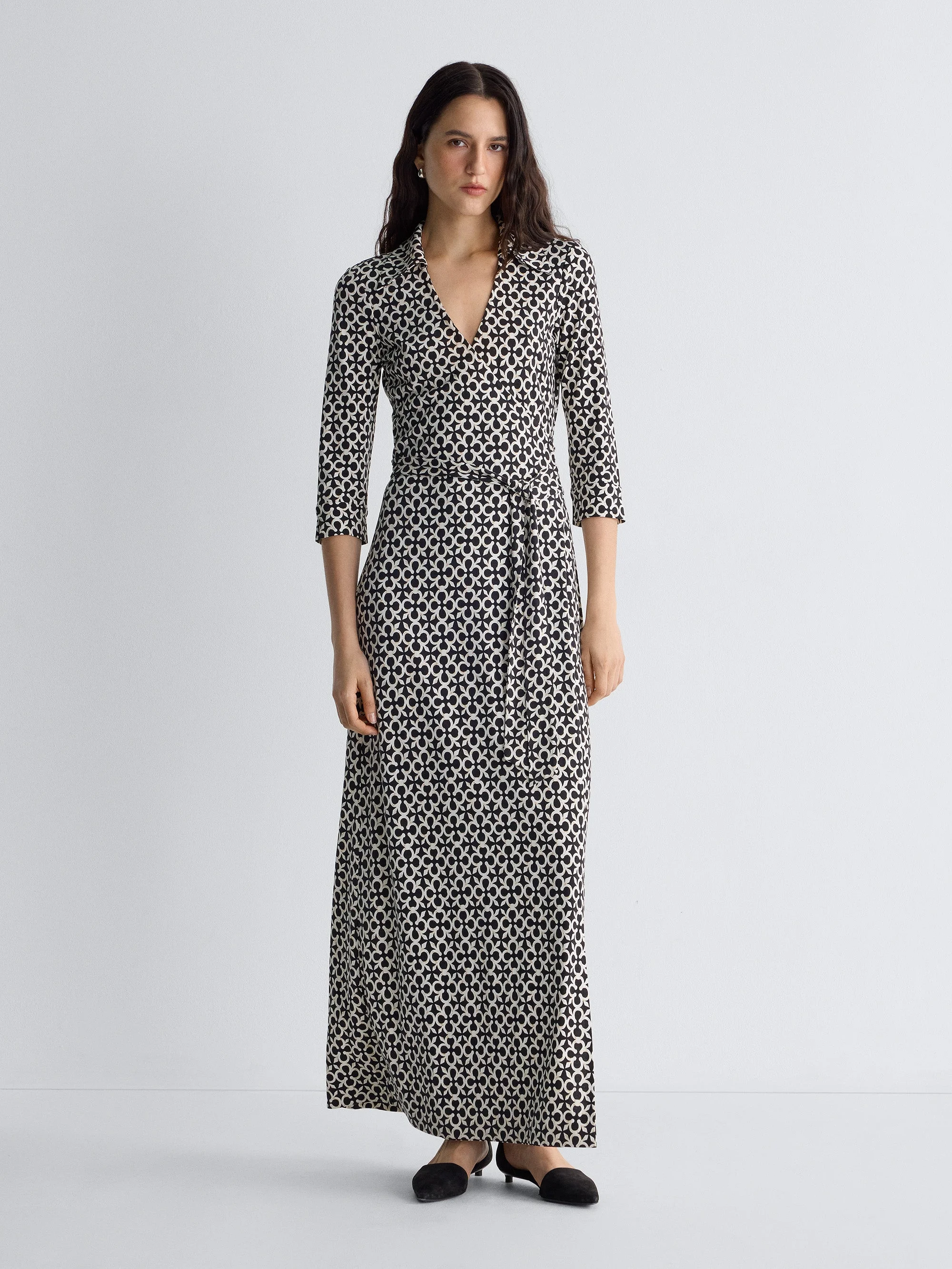 New Abigail Silk Jersey Wrap Dress - 1