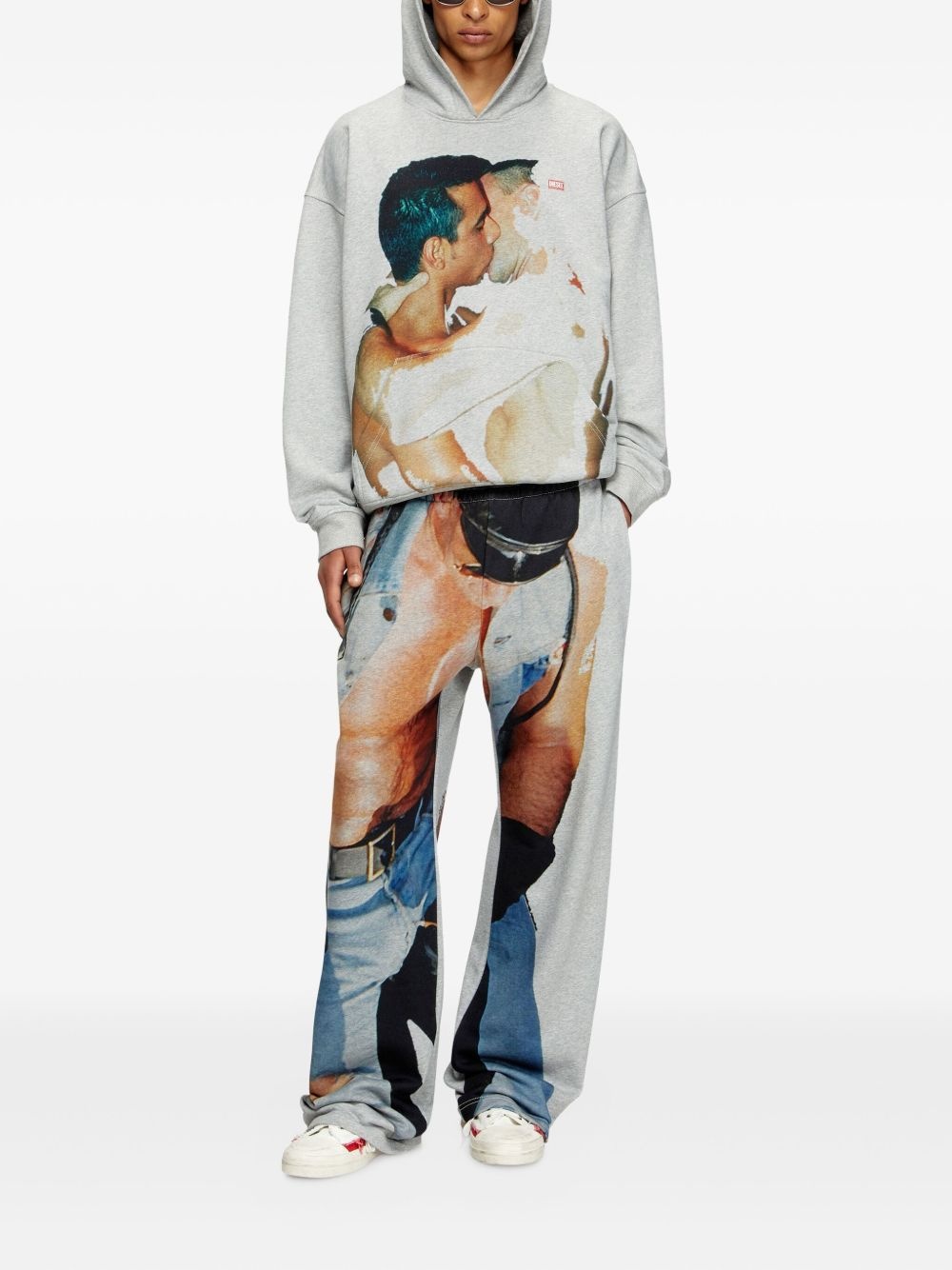 x Tom of Finland Foundation Kiss-print hoodie - 2