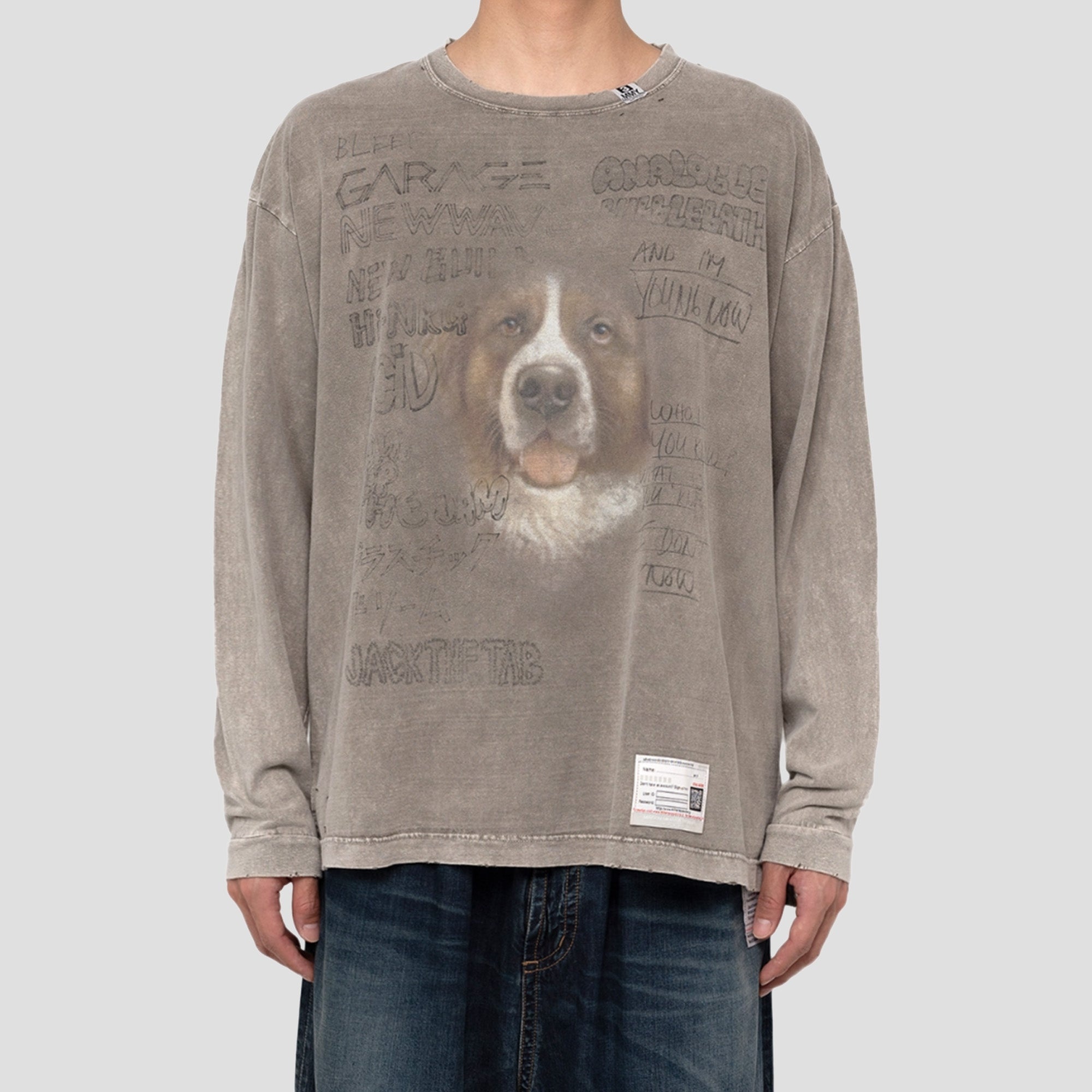 DISTRESSED L/S T-SHIRTS - 2