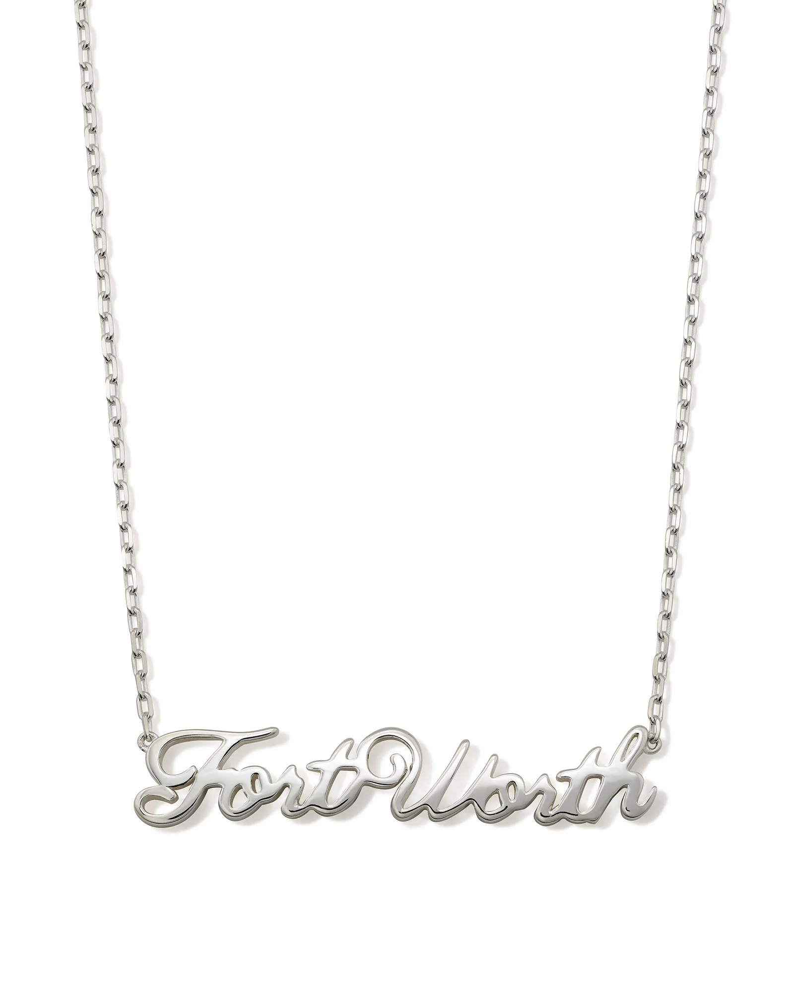 Fort Worth Pendant Necklace in Sterling Silver - 1