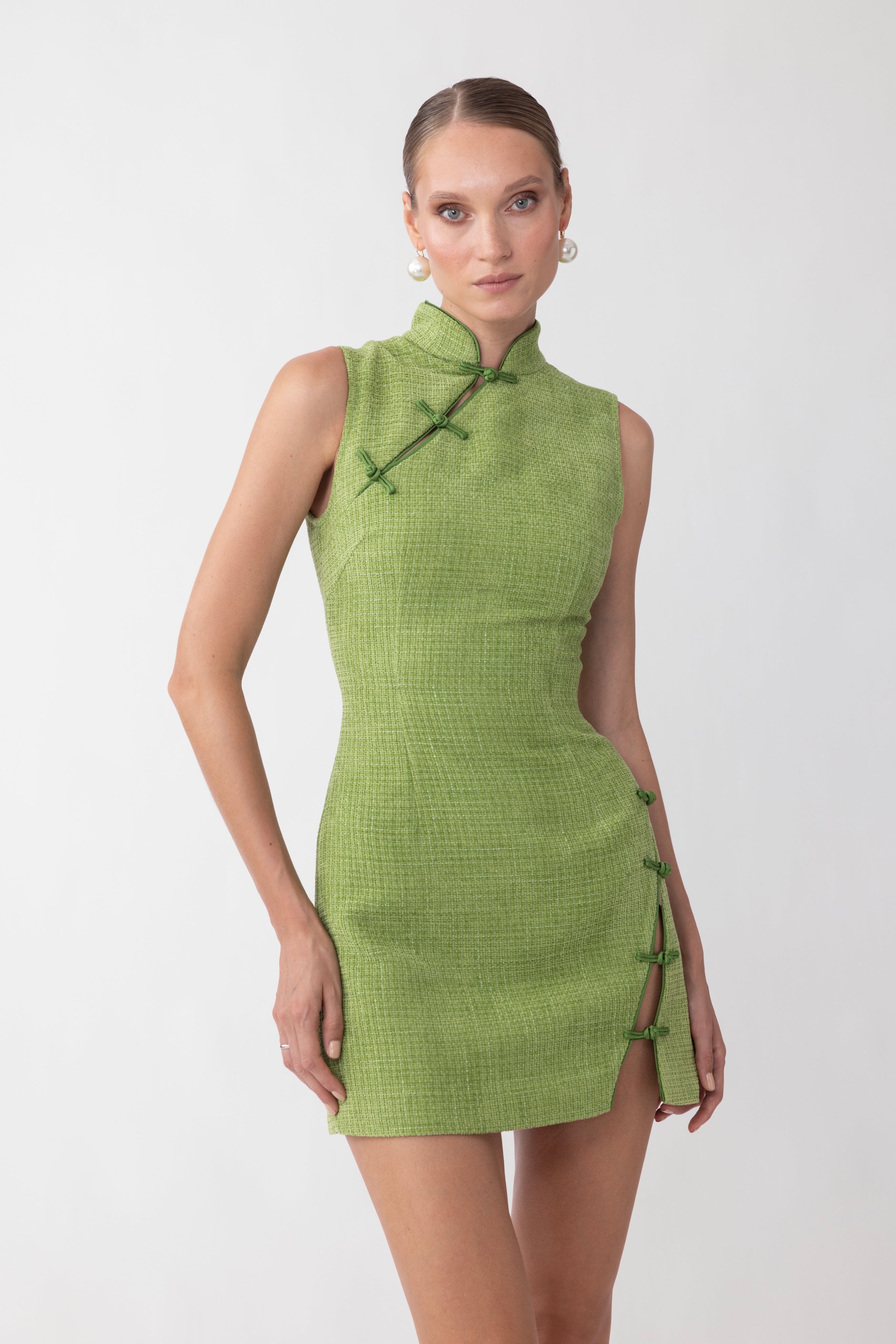 INES TWEED MINI DRESS - 2
