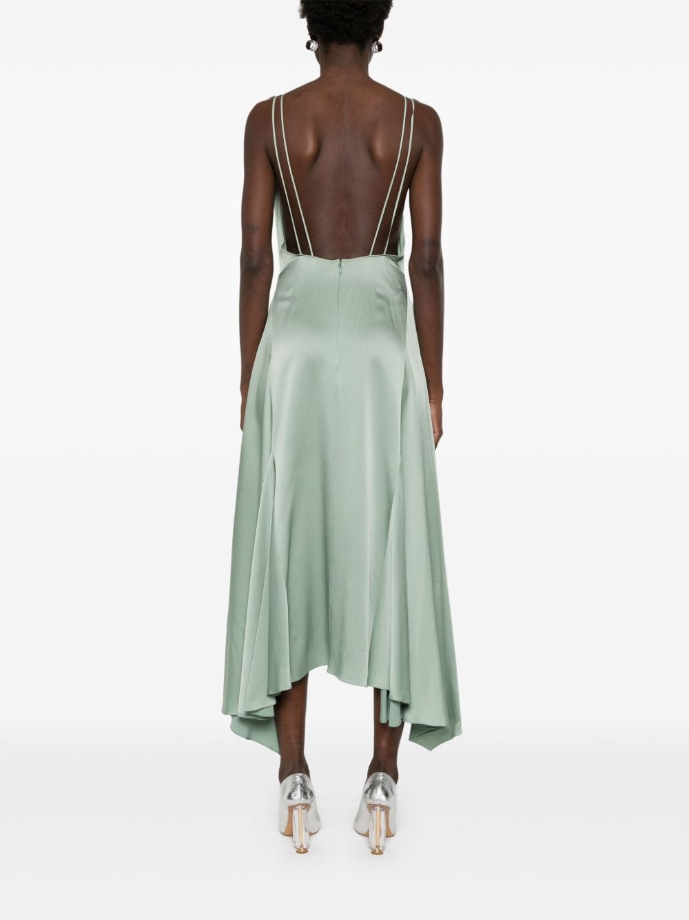open-back midi dress - 4