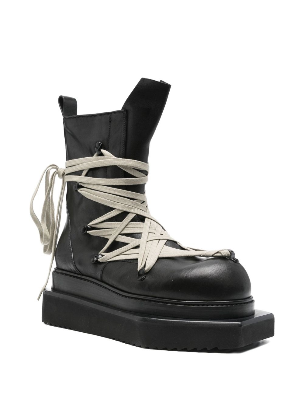 lace-up platform boots - 2