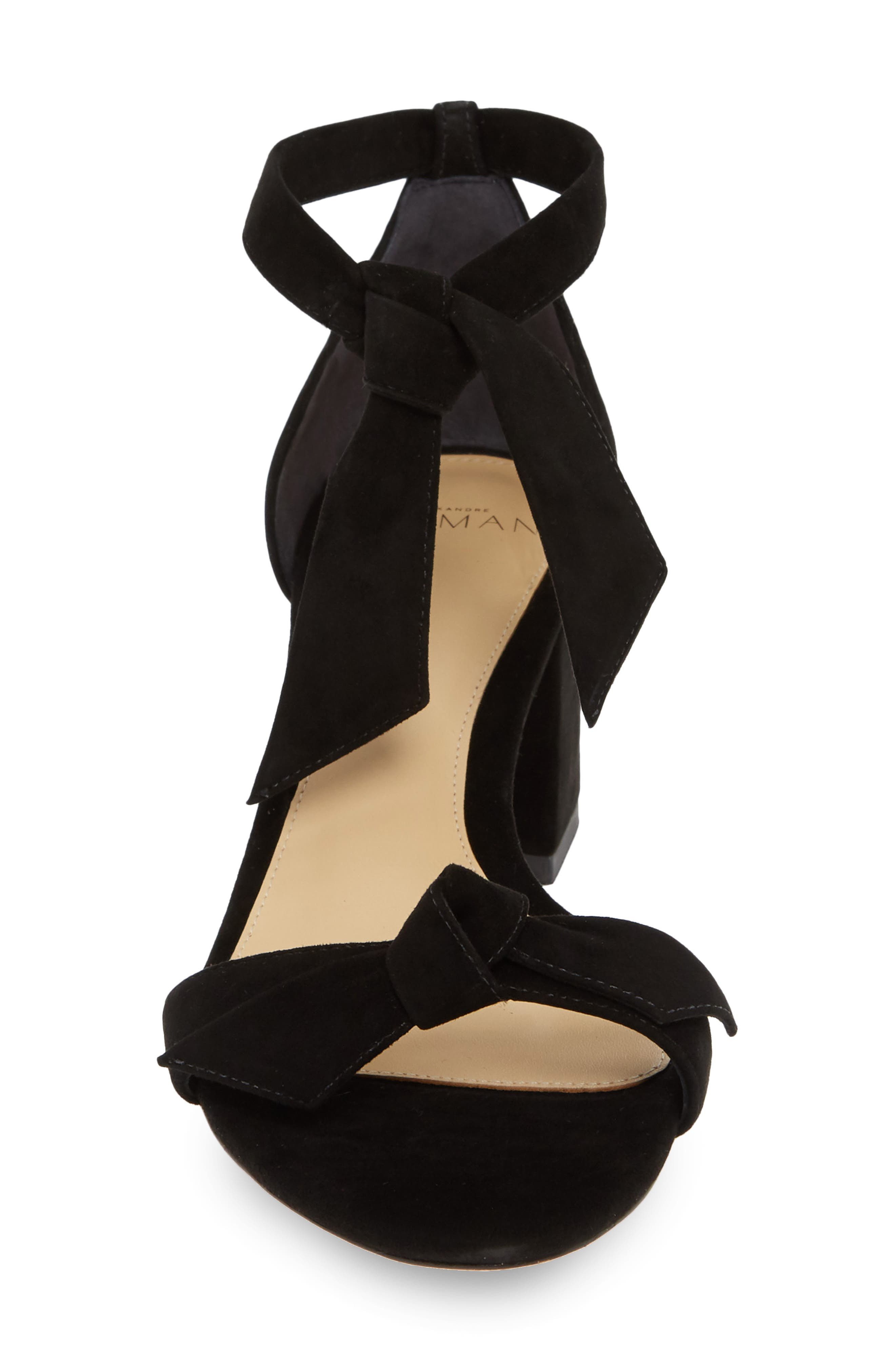 Alexandre Birman Clarita Block Heel Sandal in Black Suede at Nordstrom - 4