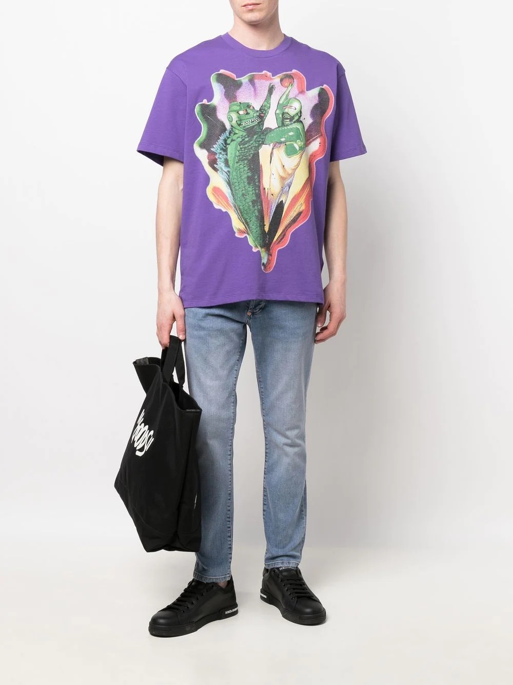 cartoon print T-shirt - 2