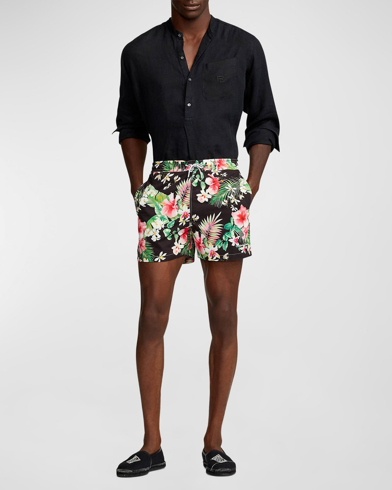 Men's Ryland Textured Linen Popover Shirt 1