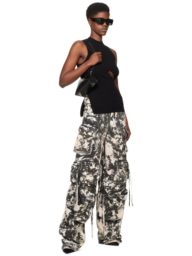 THE ATTICO Black Cutout Tank Top outlook