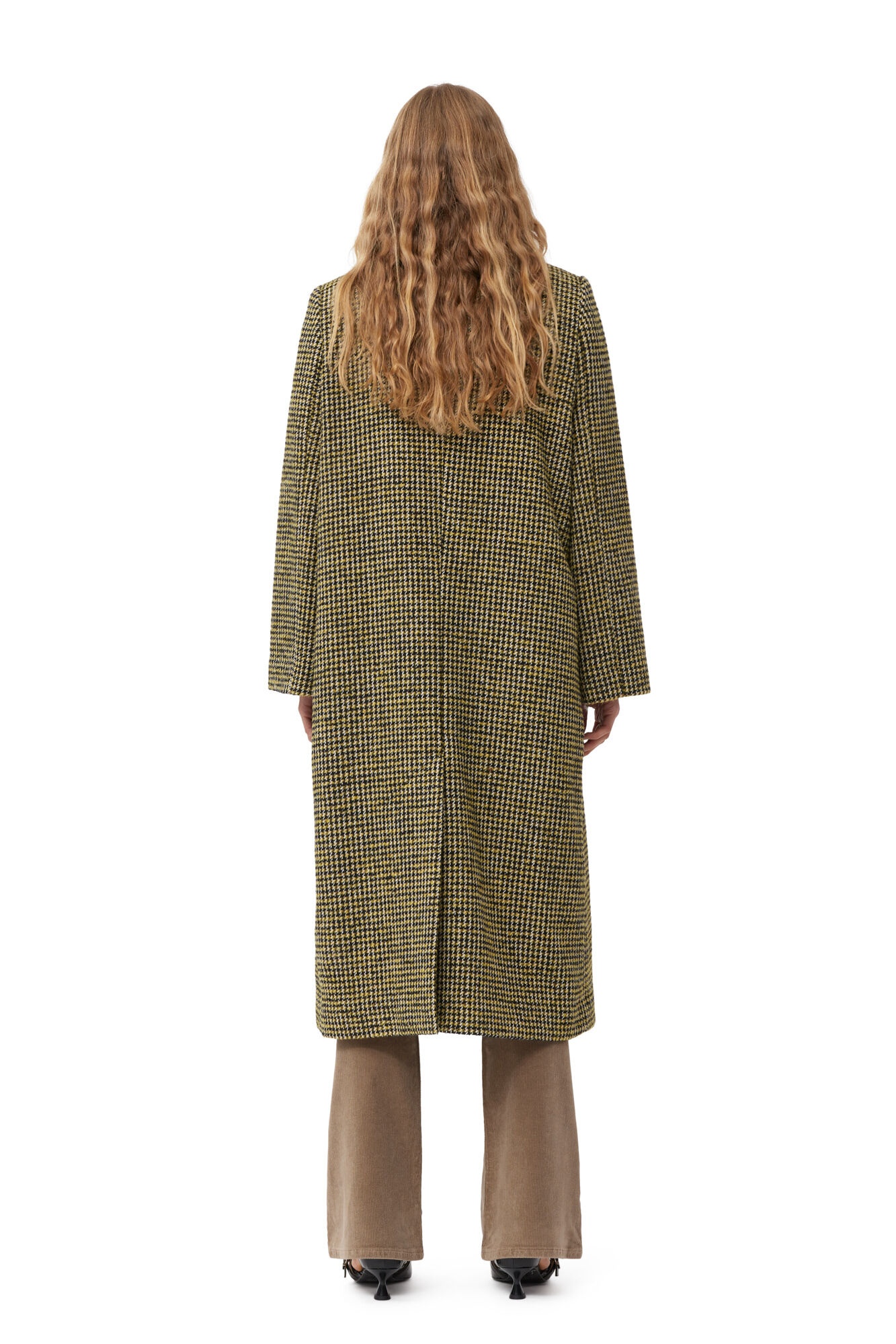 WOOLLEN CHECKERED COAT - 4
