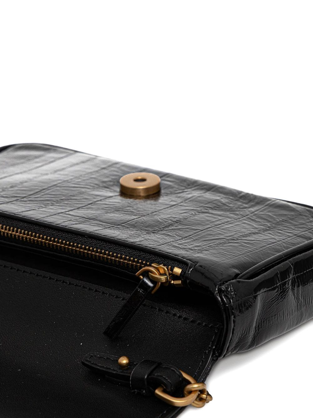 mini logo leather cross-body bag - 5