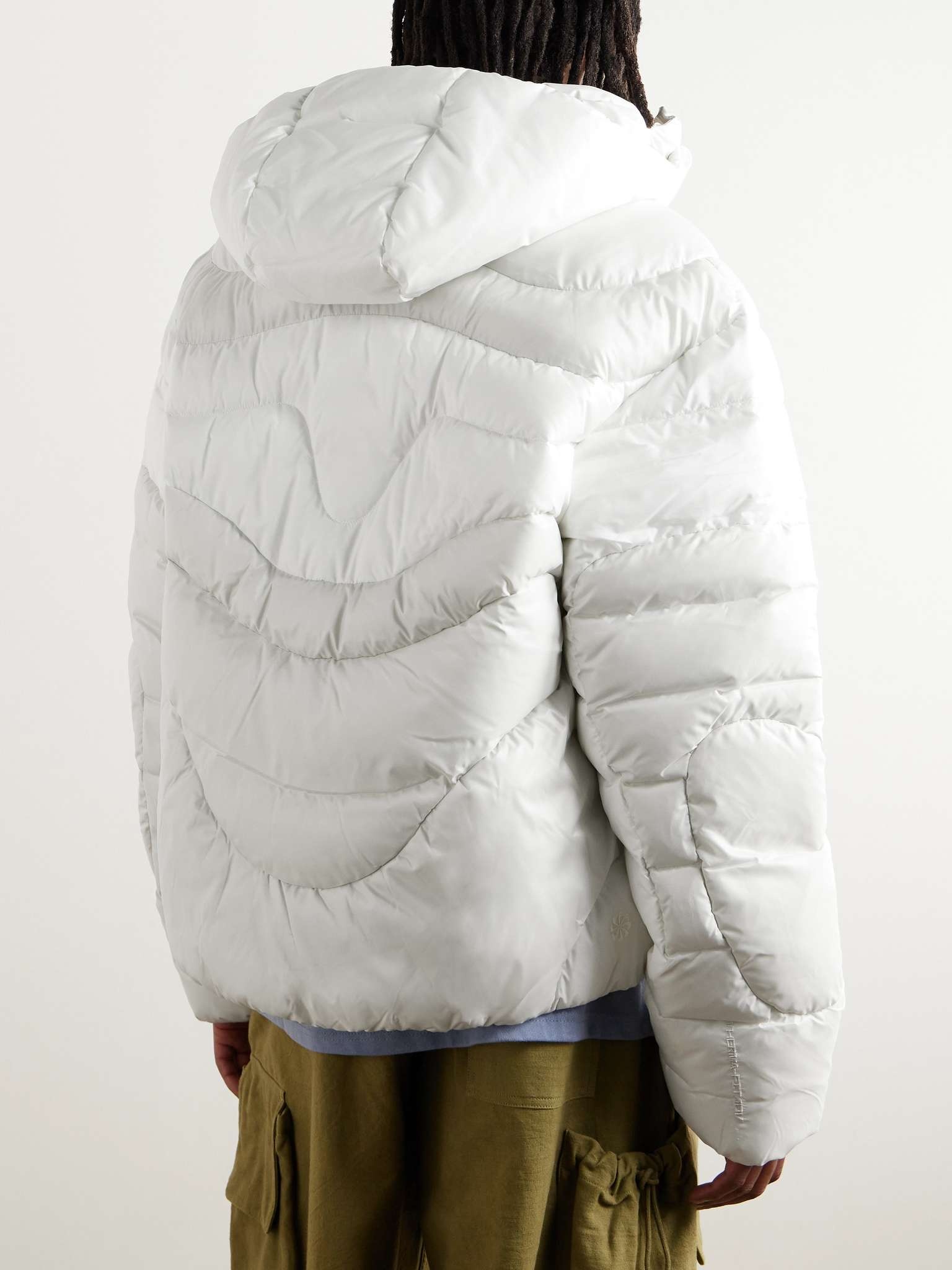 Sportswear Tech Pack Oversized Quilted Padded Shell Hooded Jacket - 4