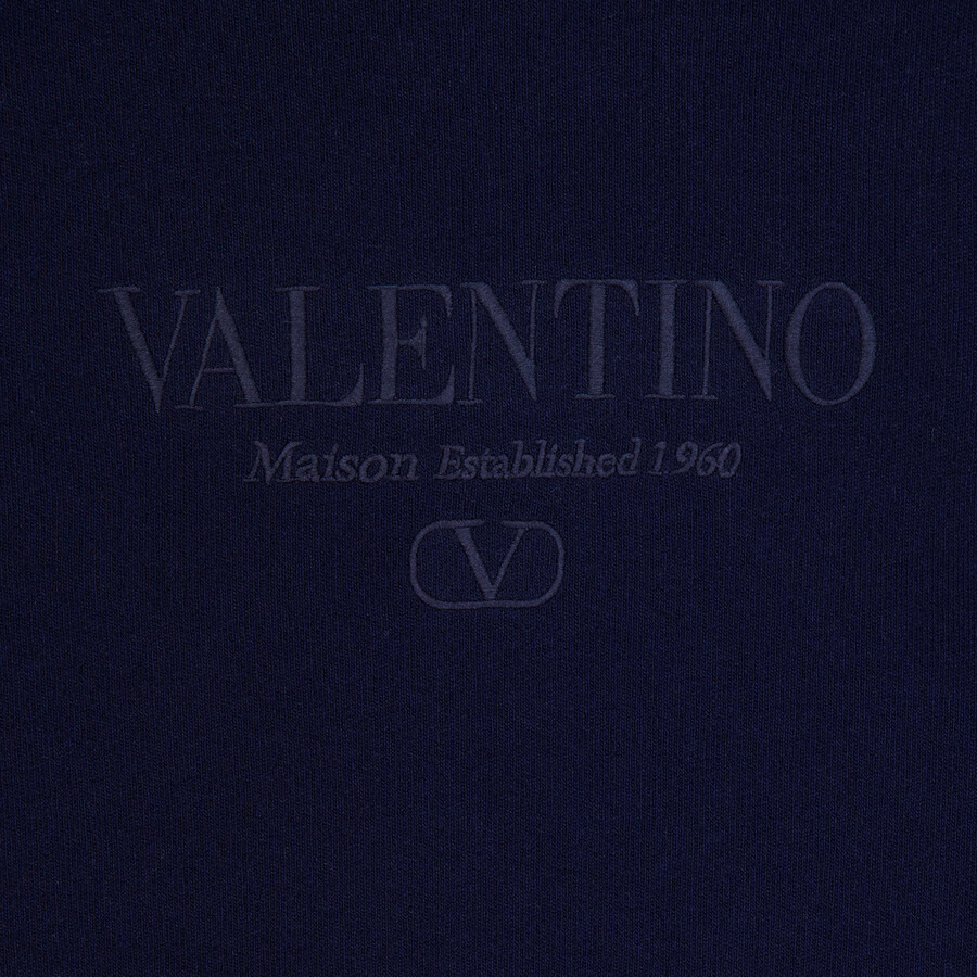 Valentino Logo Embroidered Crewneck Virgin Wool Jumper - 2