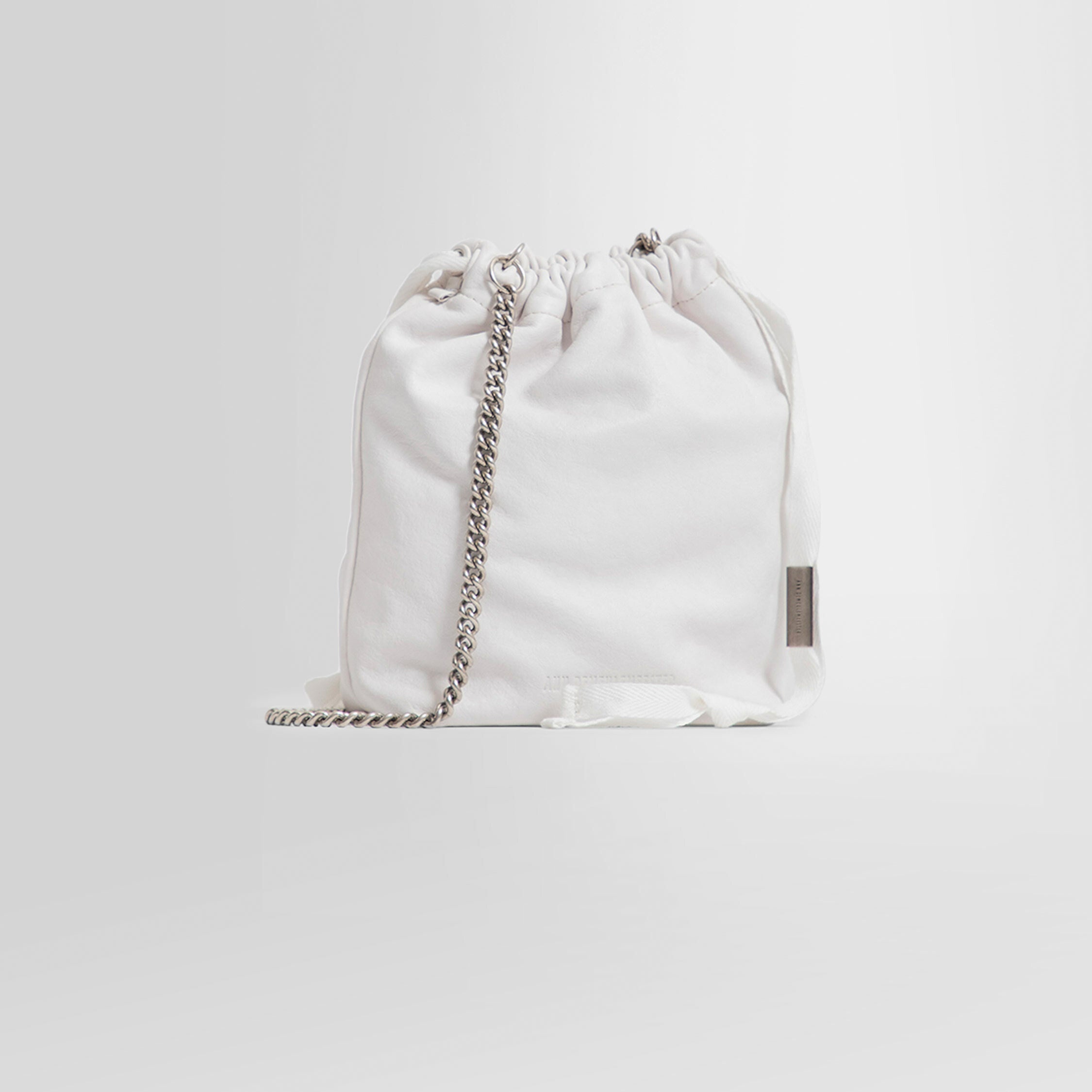 ANN DEMEULEMEESTER UNISEX WHITE SHOULDER BAGS - 5