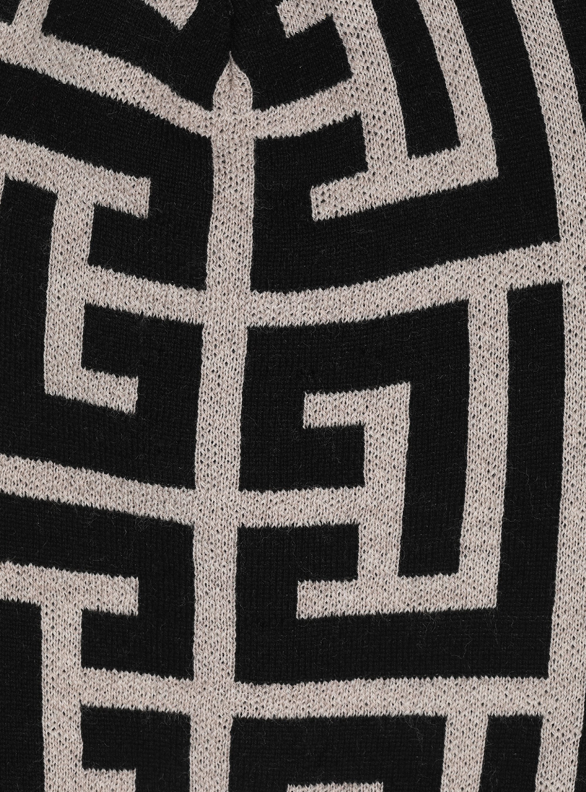 Wool beanie with embroidered Balmain monogram - 3
