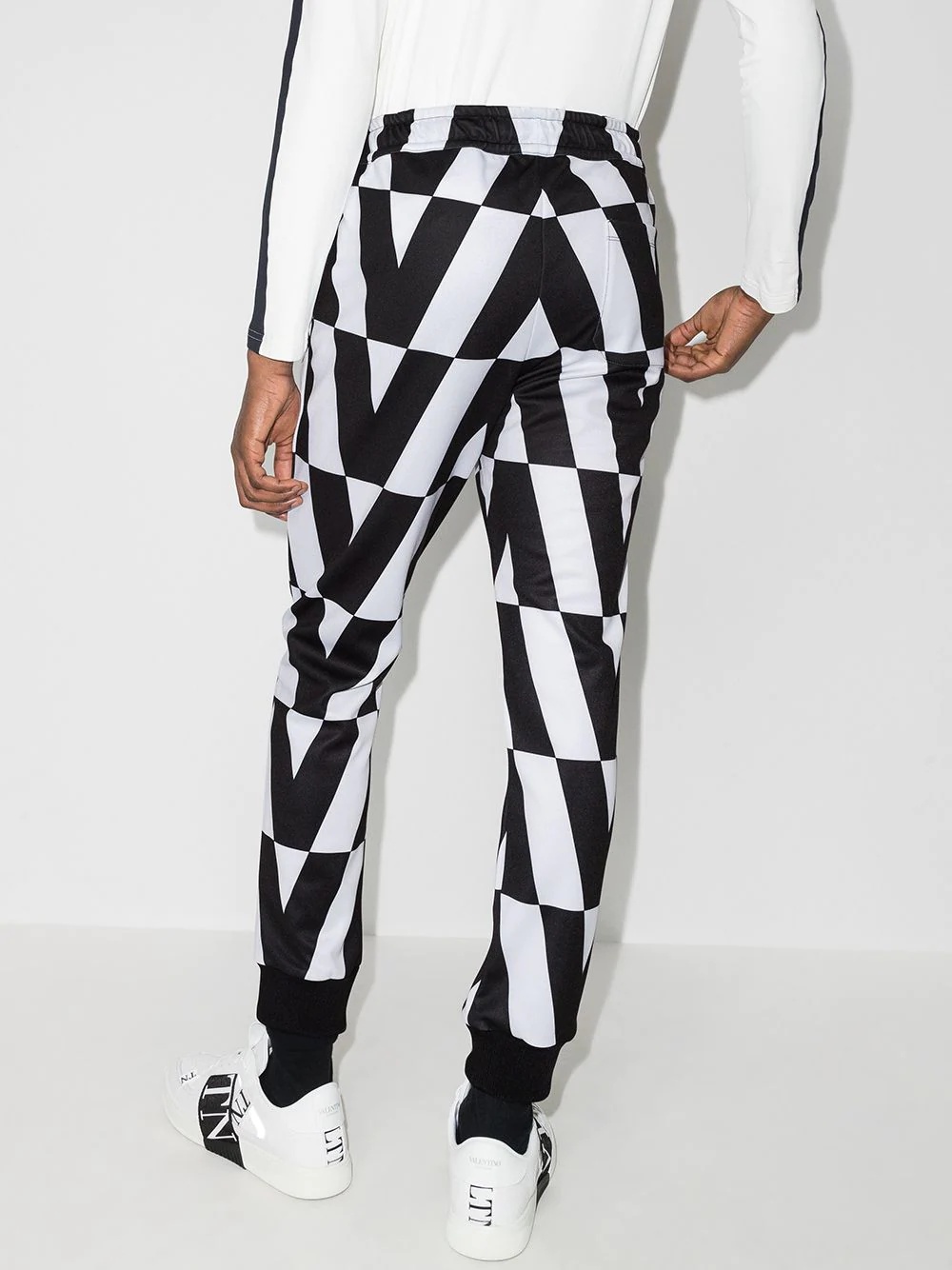 Optical tapered track pants - 3