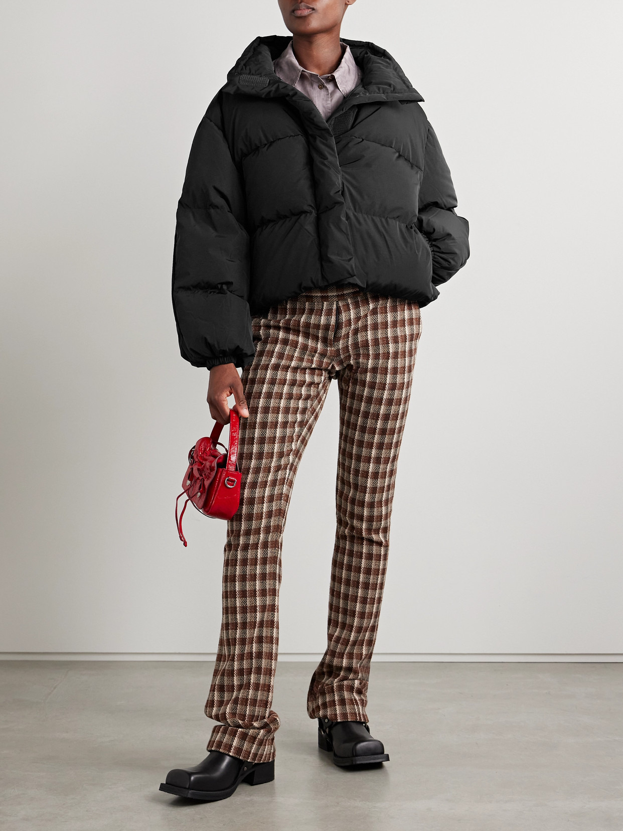 Cropped Quilted Shell Down Jacket - 2