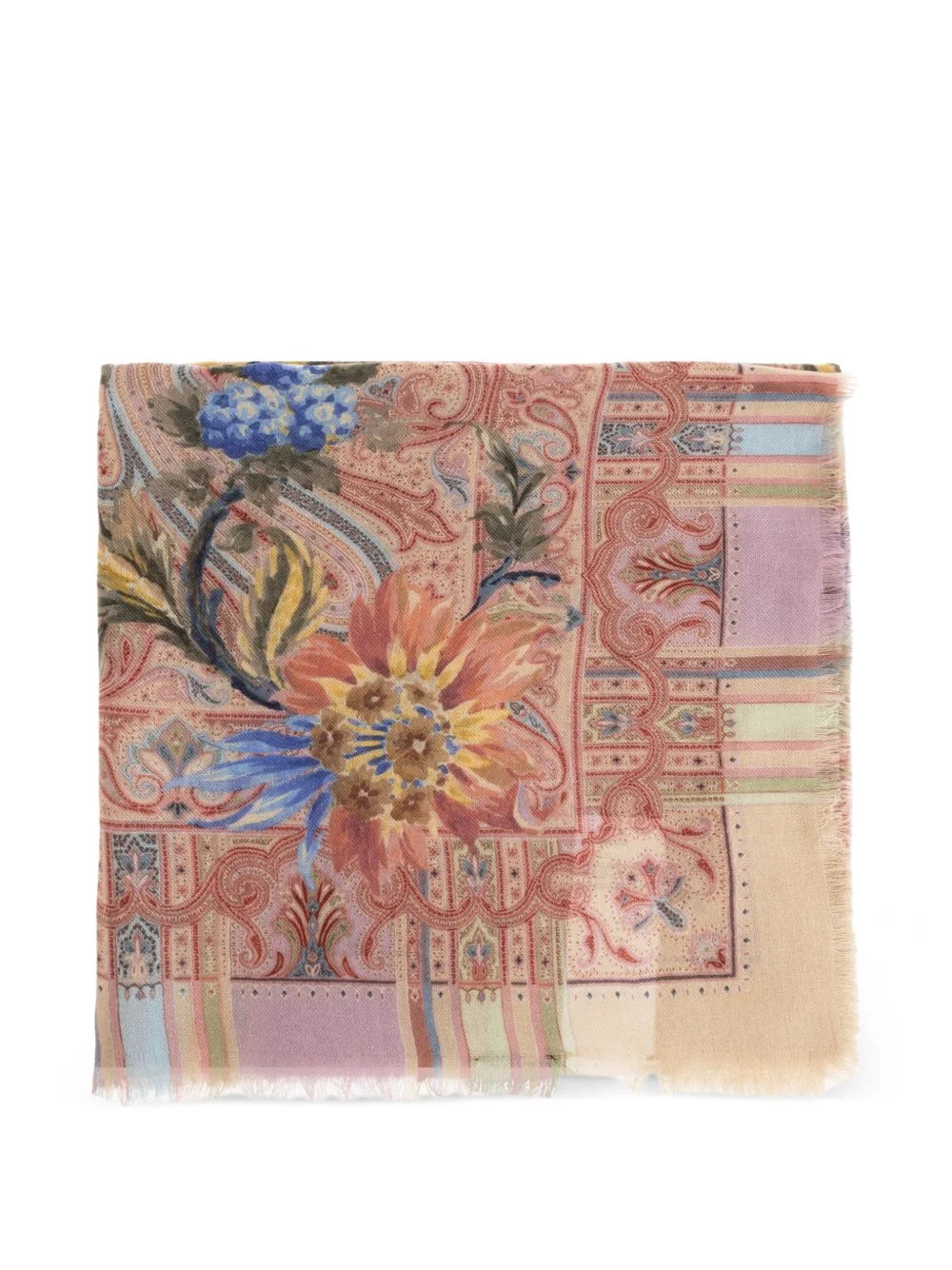 floral Paisley-print scarf - 1