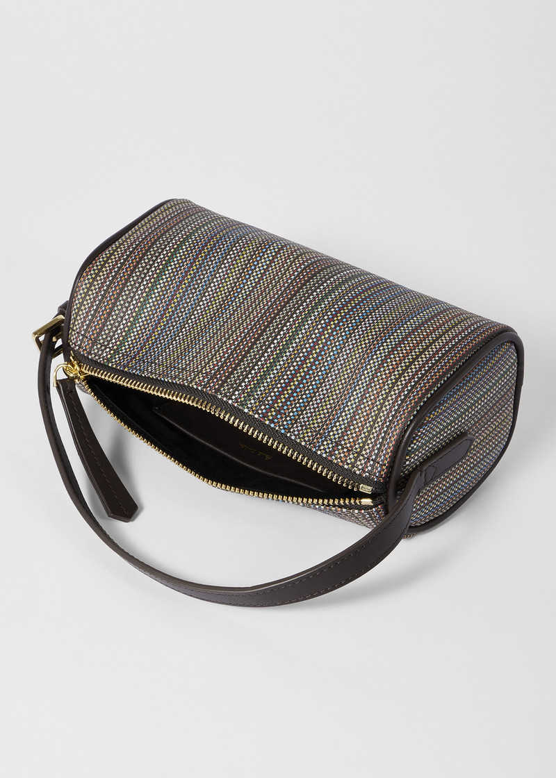 Women's 'Signature Stripe' Pochette Canvas Bag 4