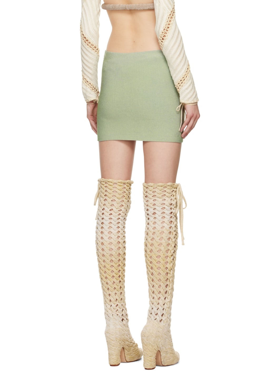 SSENSE Exclusive Green Versatile Miniskirt - 3
