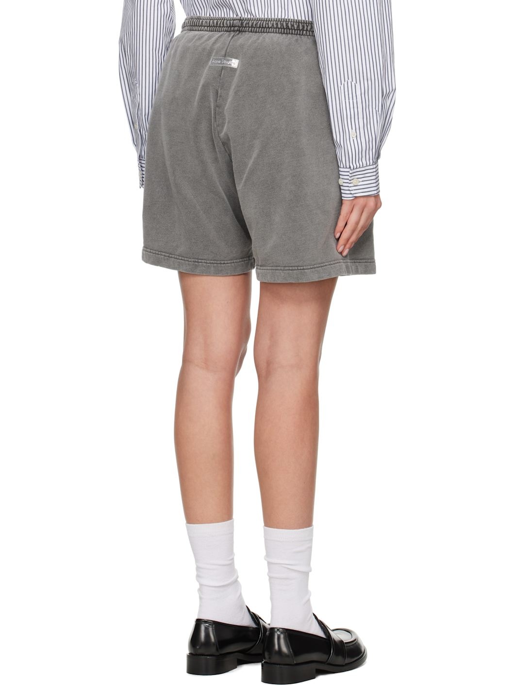 Black Cotton Shorts - 3