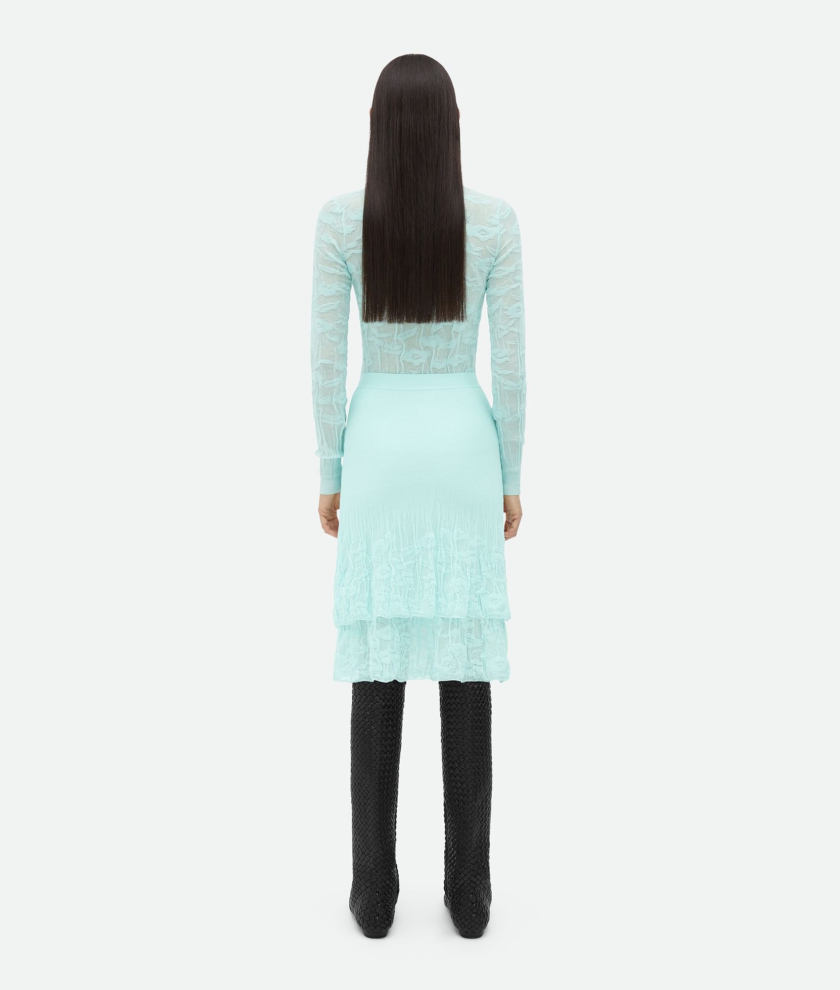 Cotton Flowers 2 In 1 Midi Skirt - 3