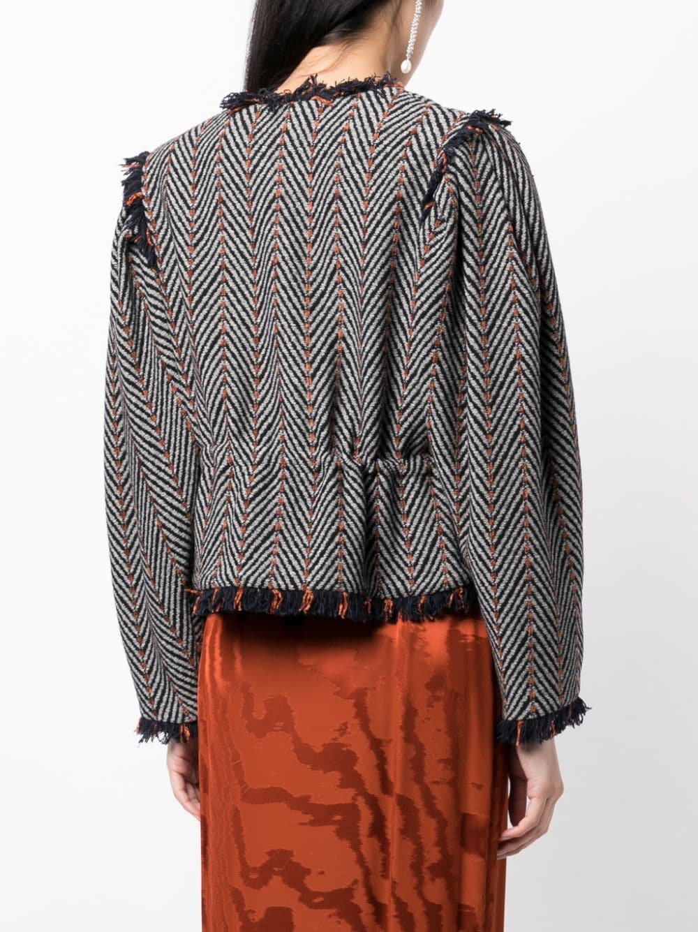 Ames herringbone tweed jacket - 4