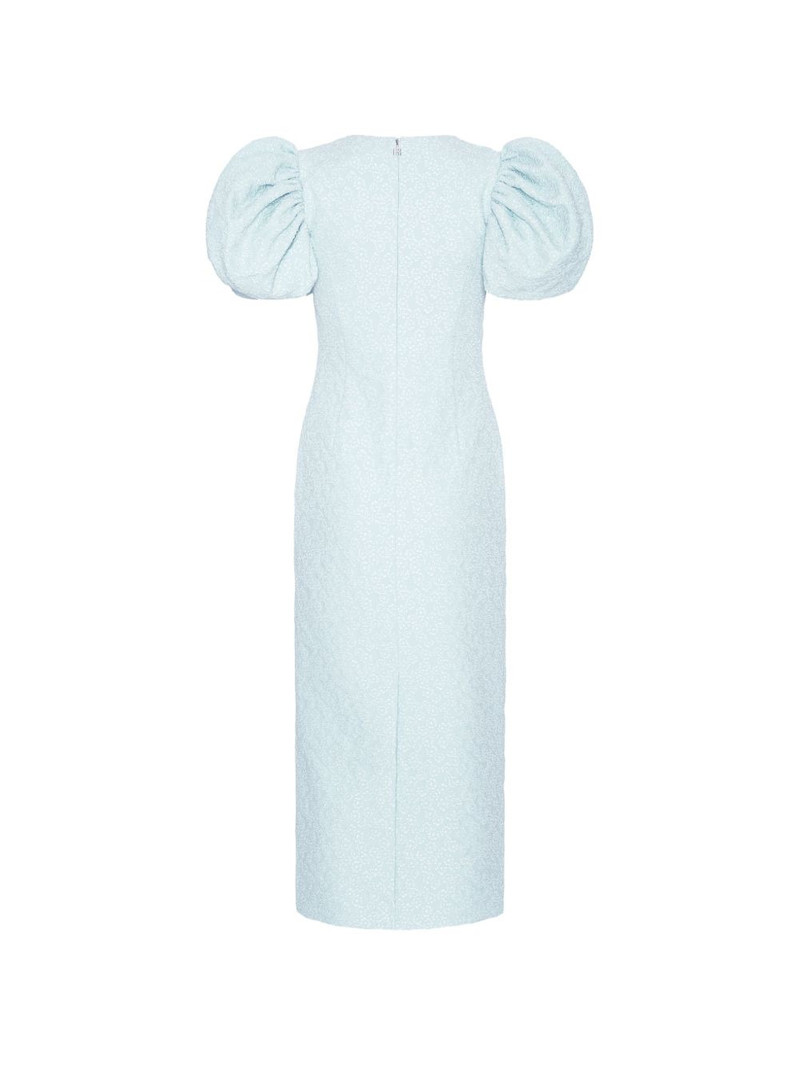 puff-sleeve midi dress 6