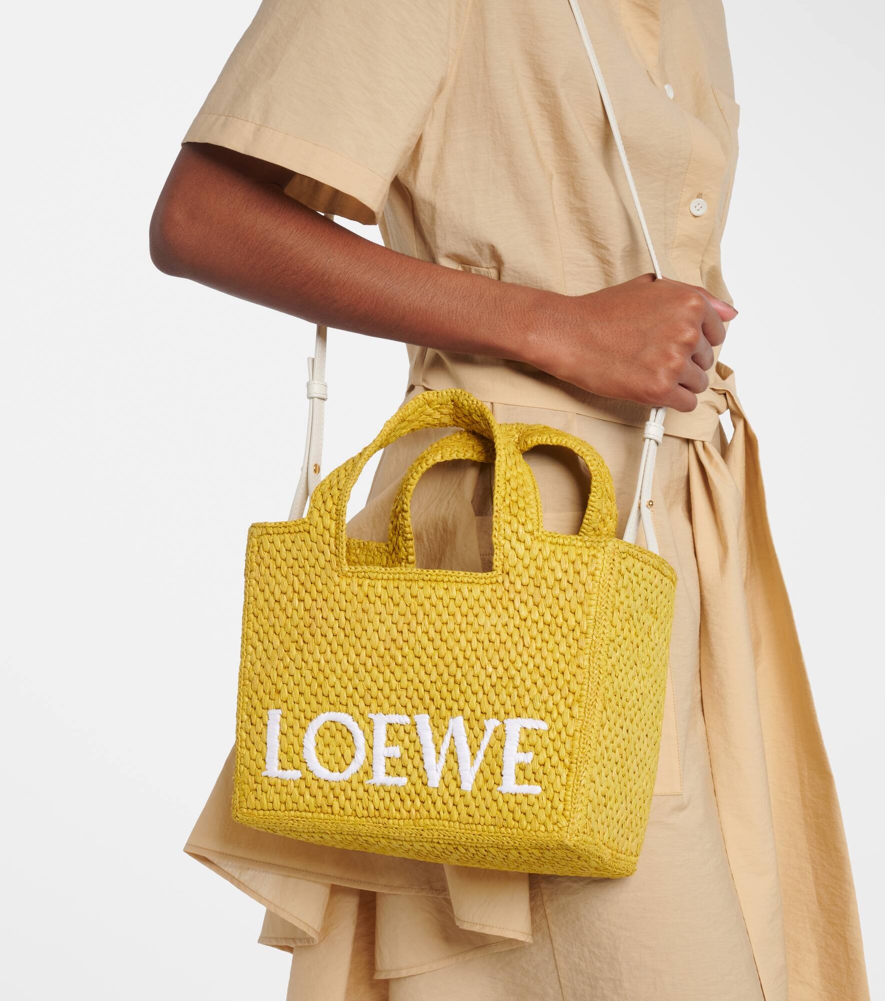 Paula's Ibiza Loewe Font Small tote bag - 7