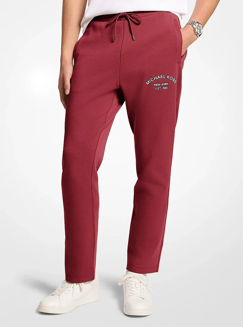 Logo Cotton Blend Joggers - 1