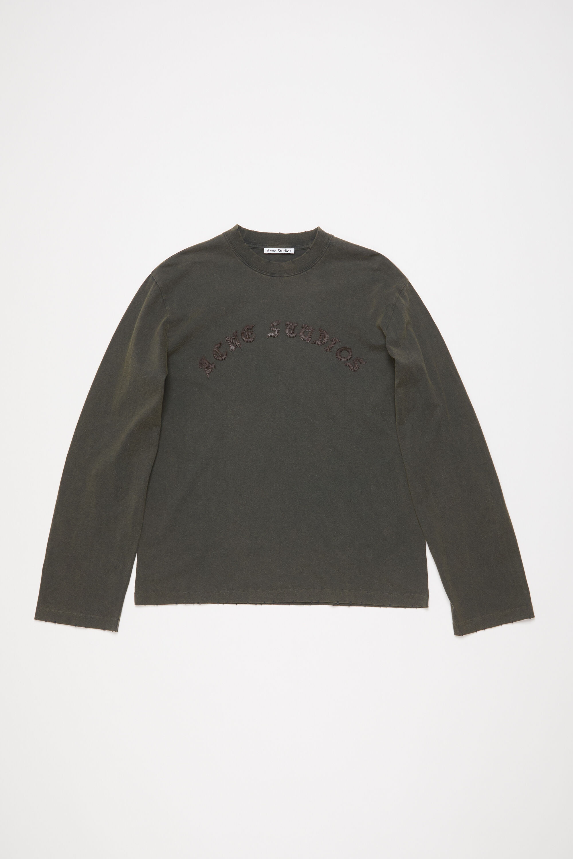 Logo long sleeve t-shirt - Faded black - 5