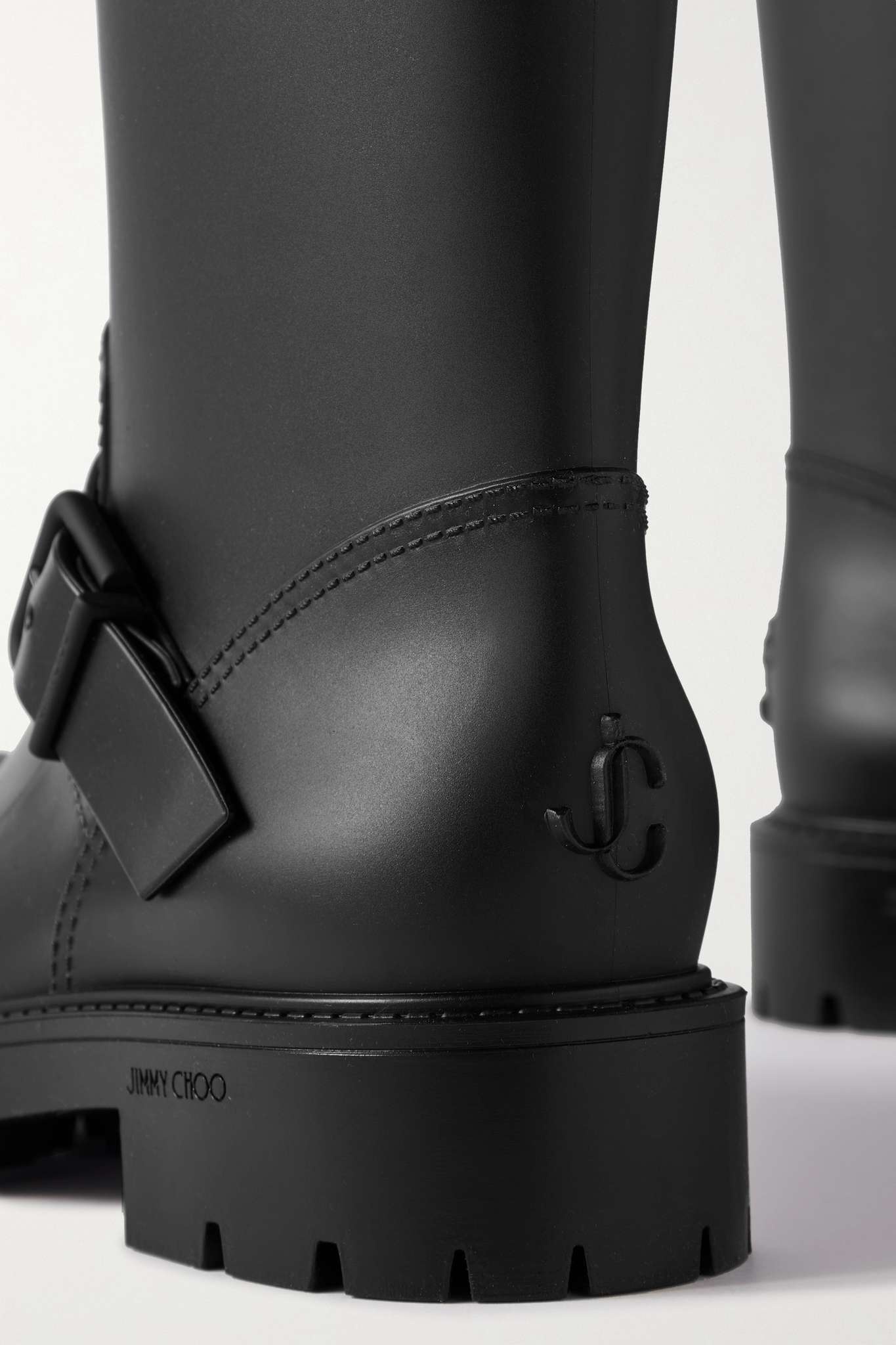 Yael buckled rubber rain boots - 4