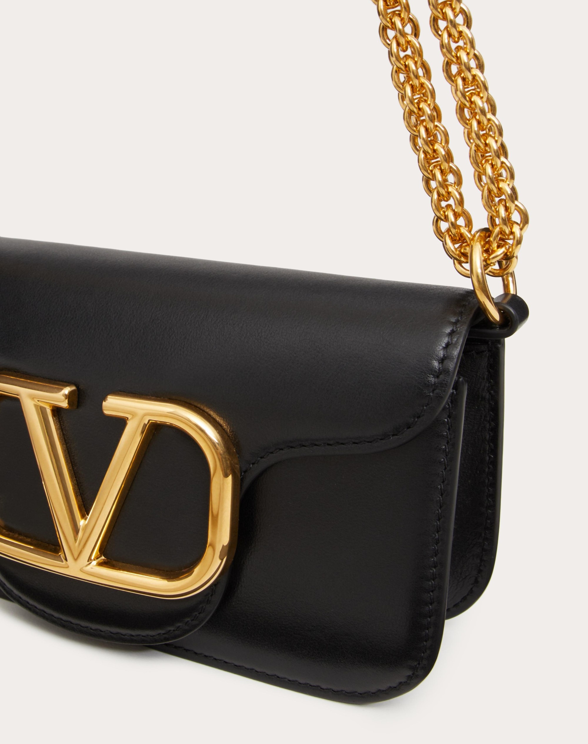 VALENTINO GARAVANI LOCÒ SMALL SHOULDER BAG IN CALFSKIN - 8