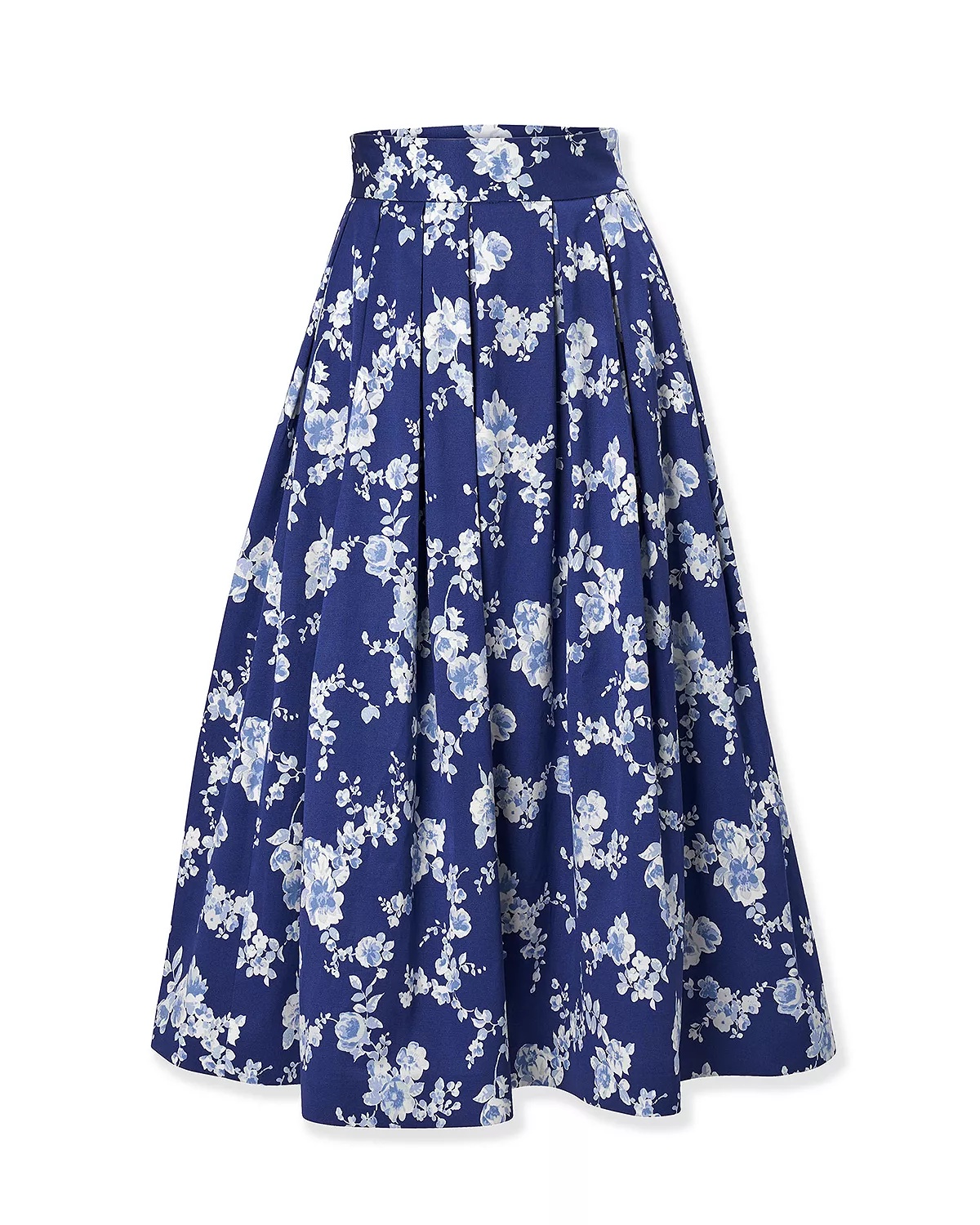 Floral Print Midi Skirt - 4