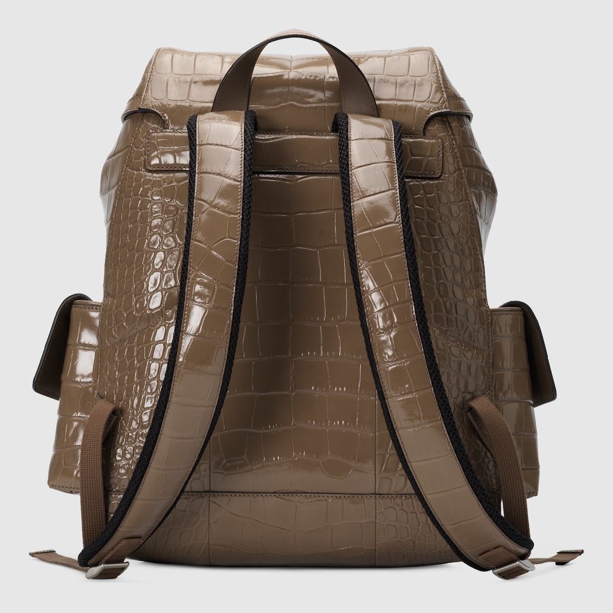Crocodile backpack with Double G - 4