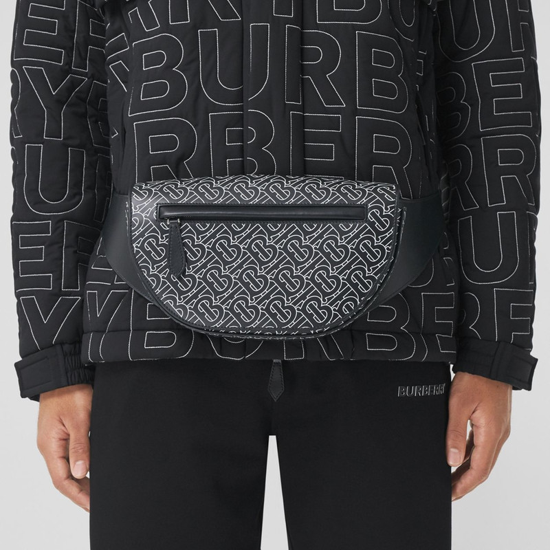 Small Monogram Print Leather Olympia Bum Bag 9