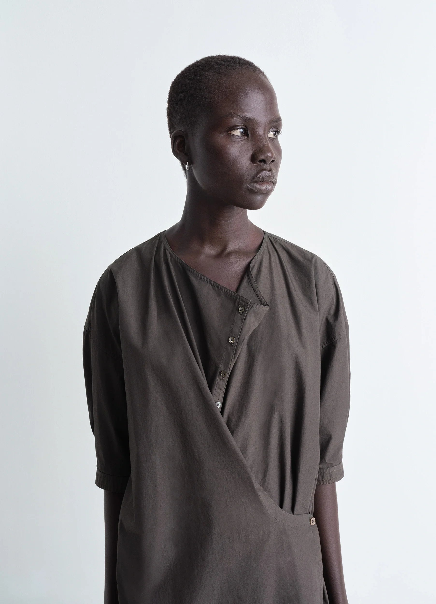 ワンピース LEMAIRE SHORT SLEEVE TWISTED DRESS Lemaire SHORT SLEEVE TWISTED DRESS | REVERSIBLE