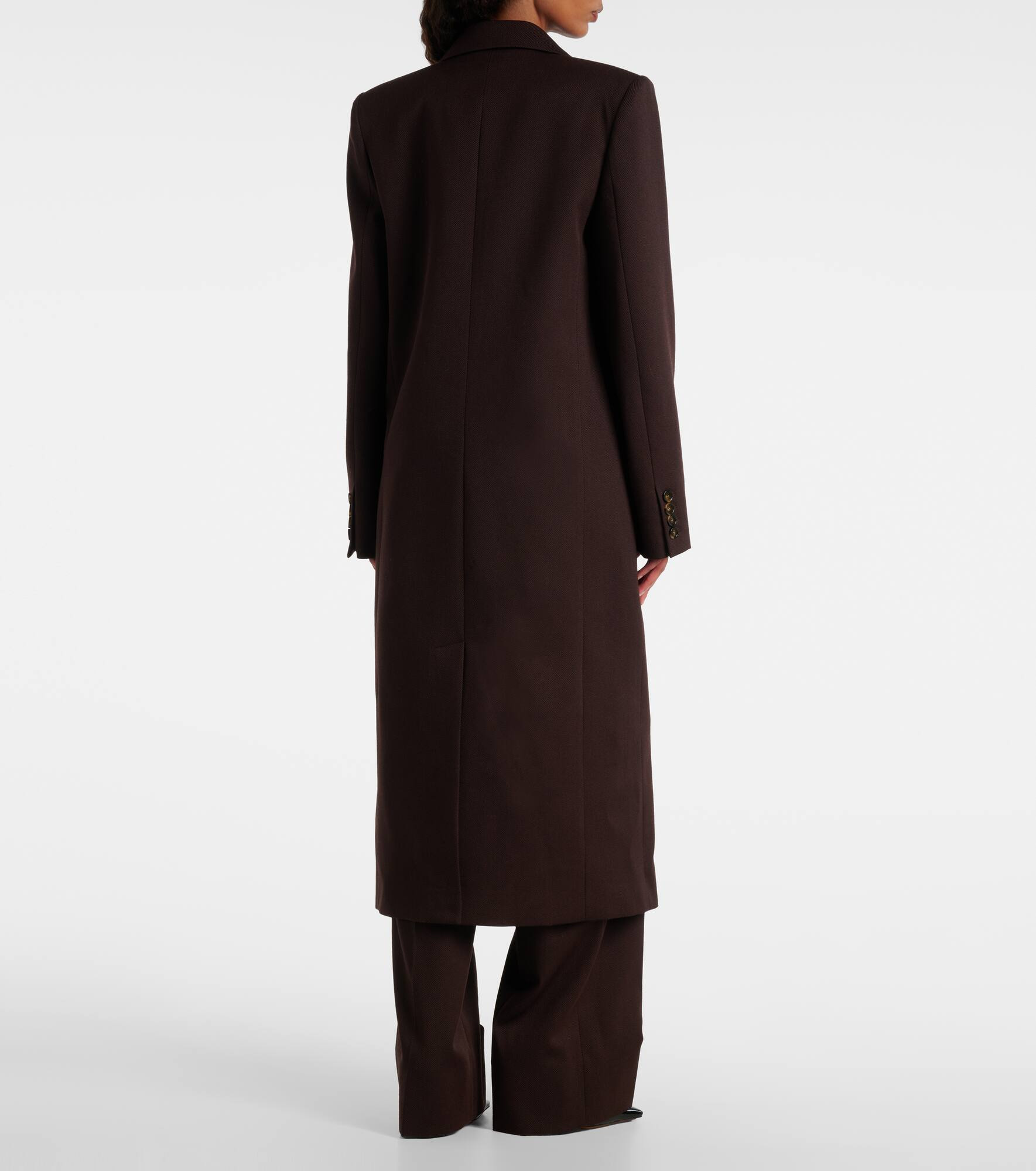 Wool twill coat - 3