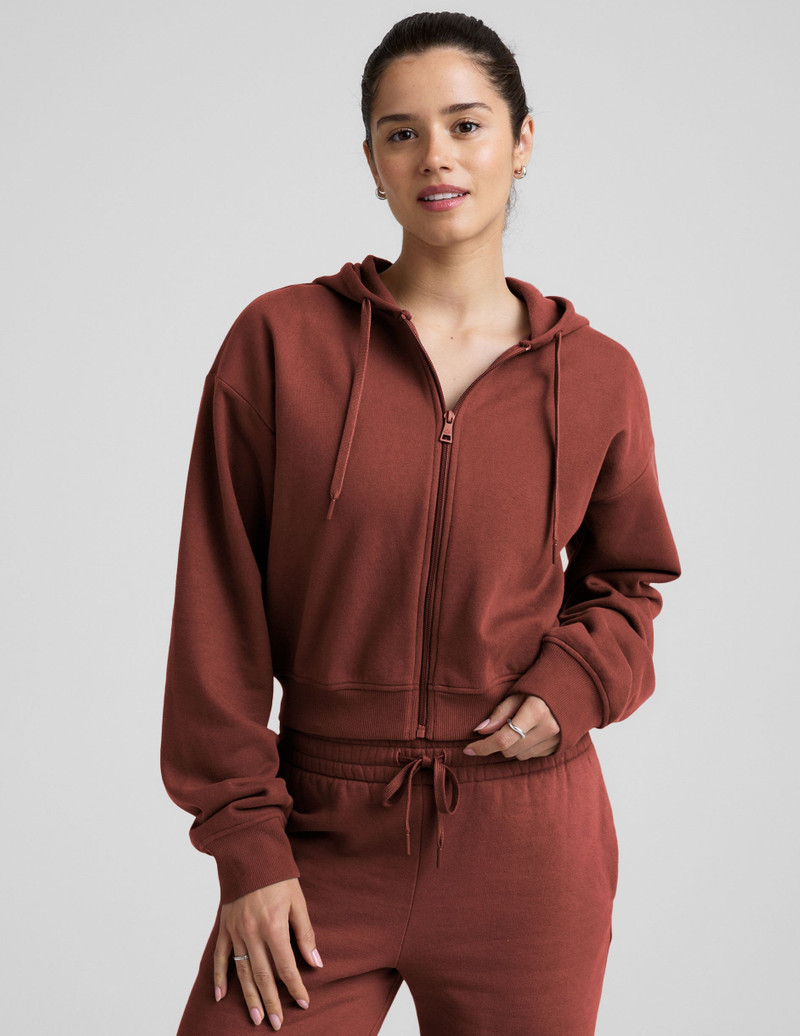 BEYOND YOGA LuxeFleece Zip Up Hoodie outlook