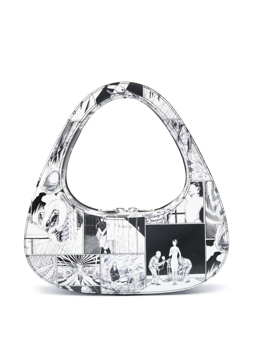 Swipe comic-print shoulder bag - 1