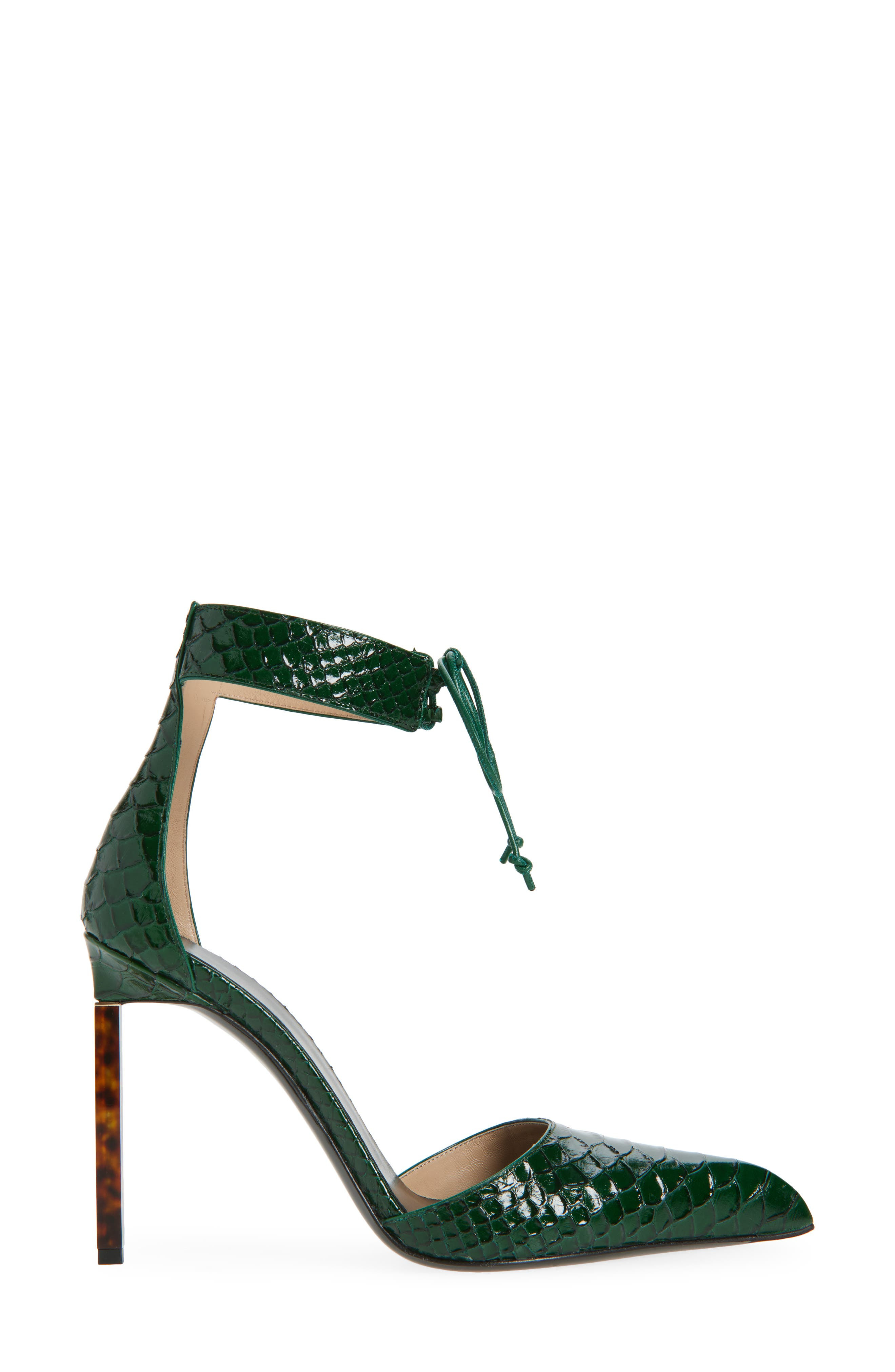 TOM FORD Ankle Tie Pump in Emerald Green at Nordstrom - 3