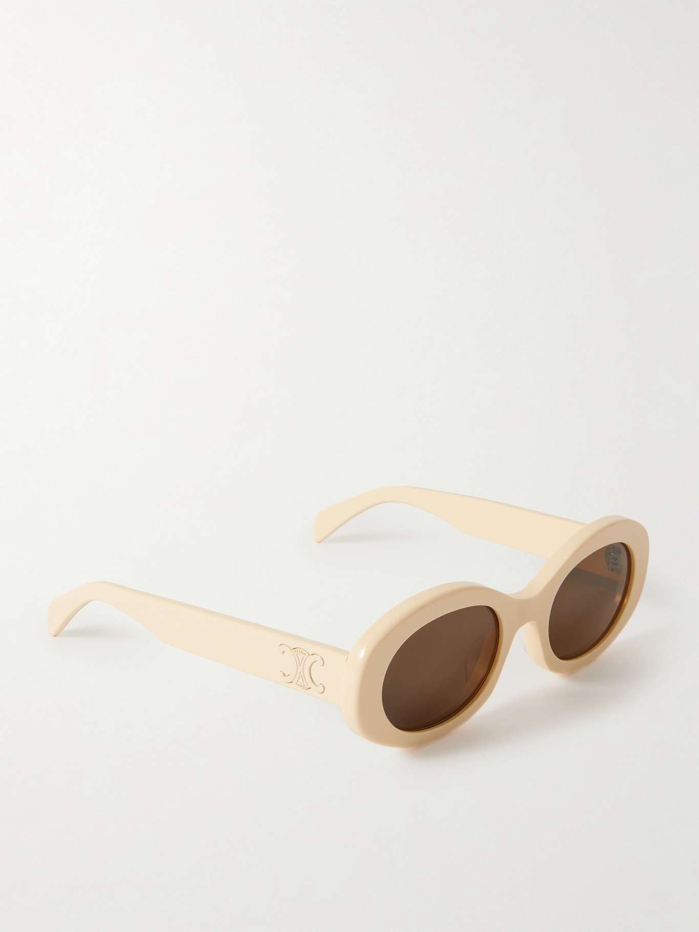 Triomphe oval-frame acetate sunglasses - 3