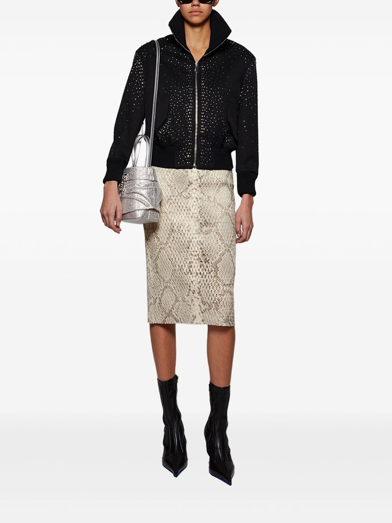 Alexander Wang snake-print pencil skirt outlook