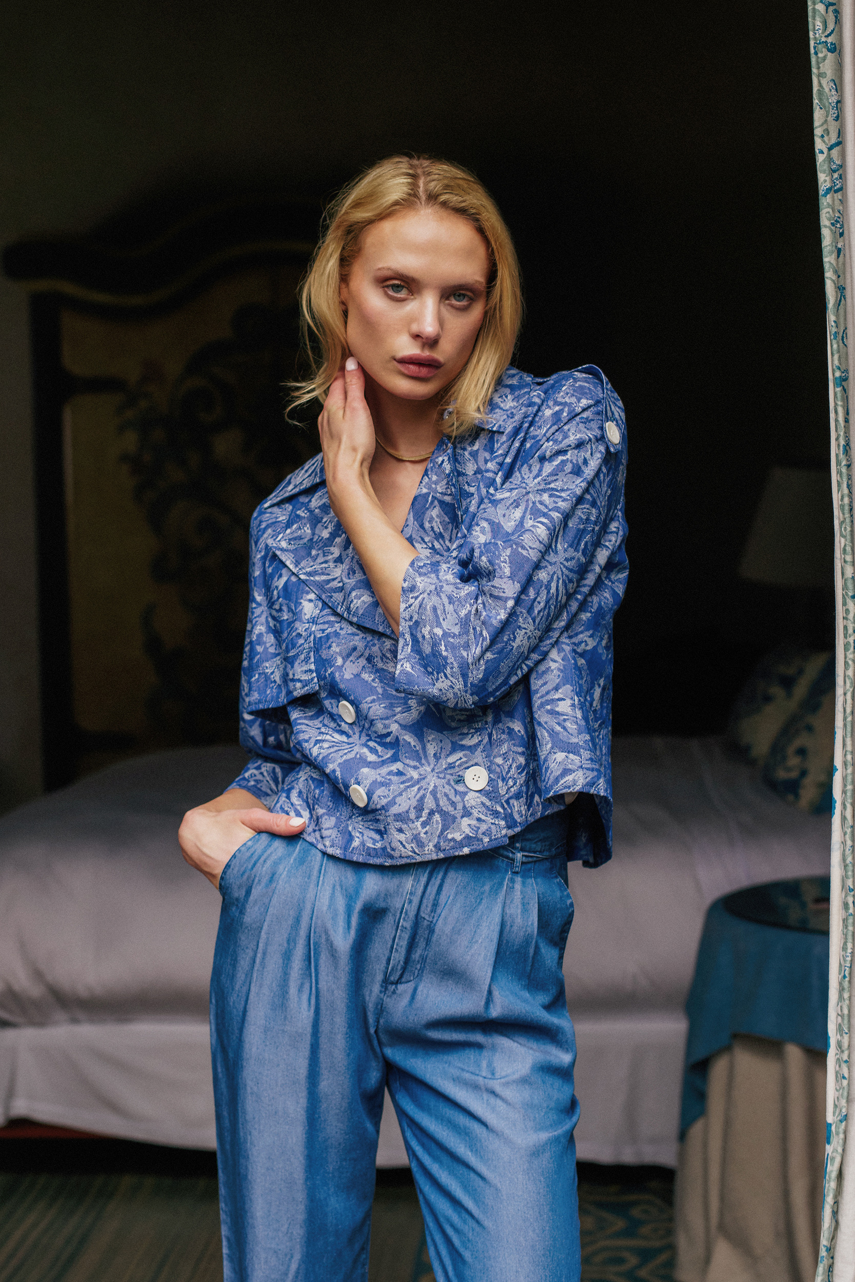 ELIJAH CROPPED TRENCH JACKET - 2