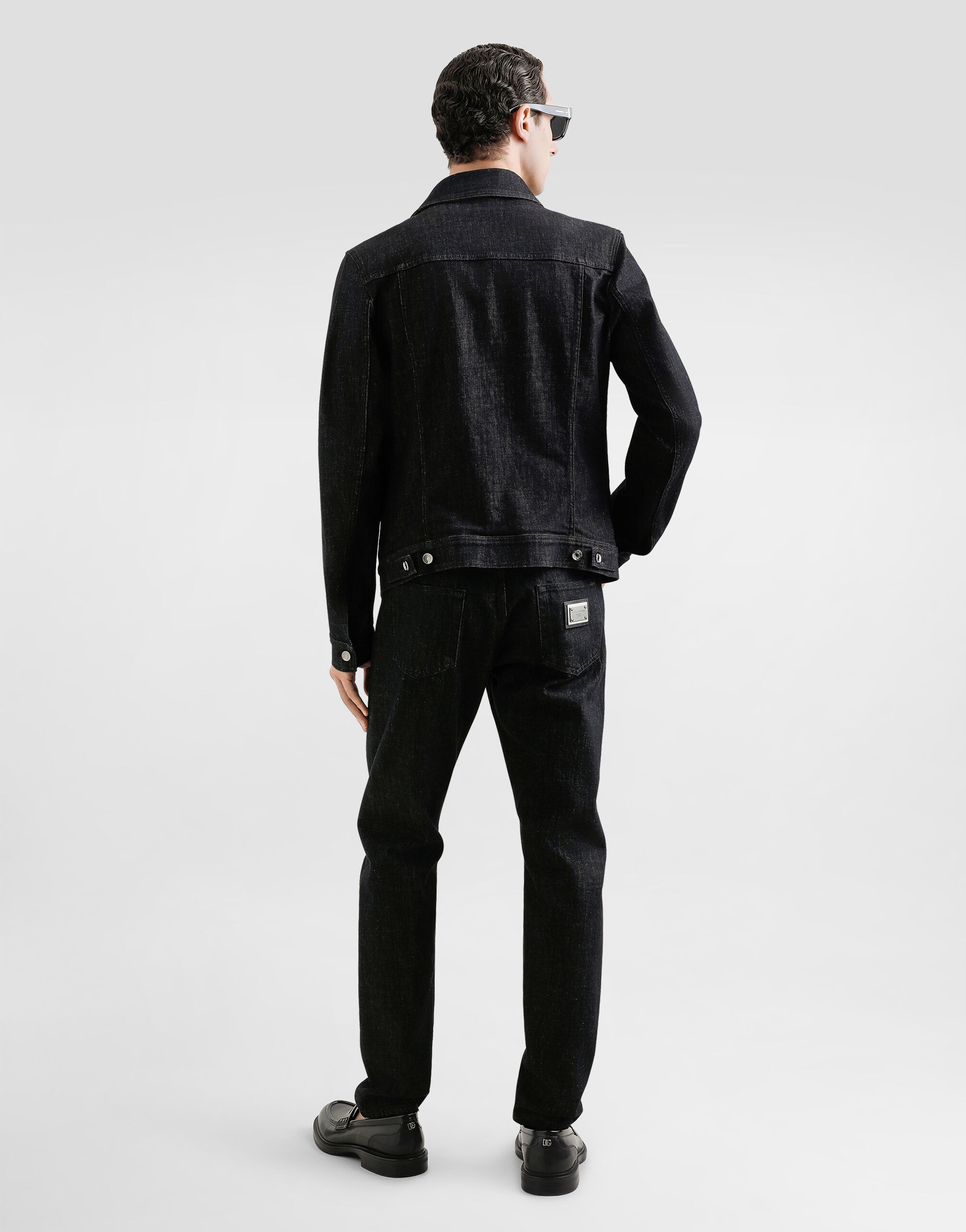 Regular-fit cotton jeans with tag - 3