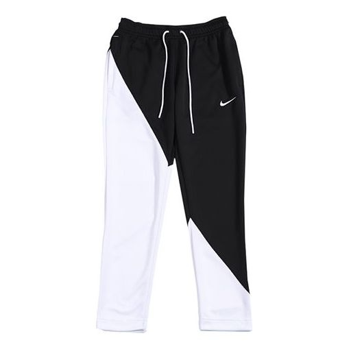 Nike Black White Colorblock Athleisure Casual Sports Long Pants Black BV5290-010 - 1